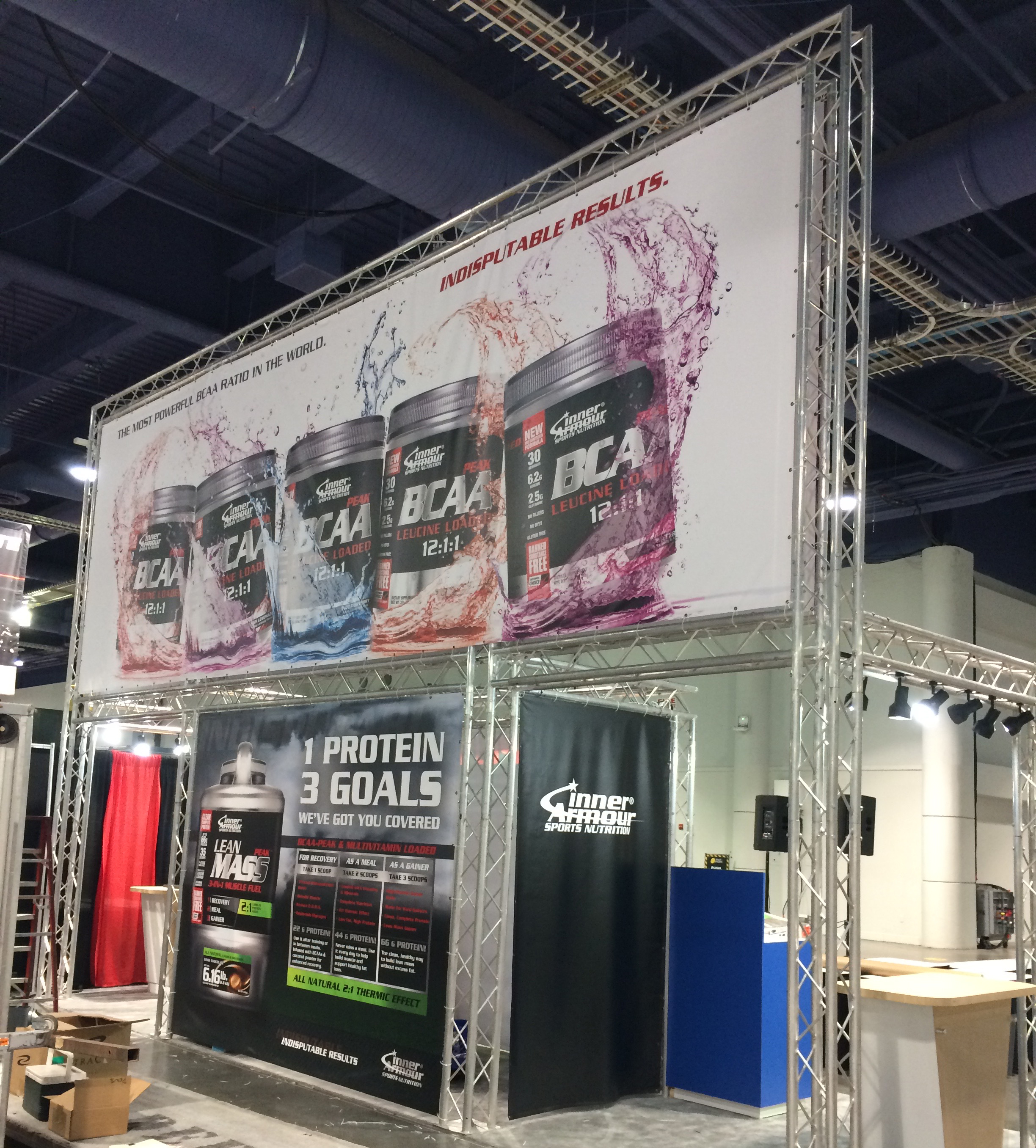 Inner Armour Sports Nutrition trade show booth graphics