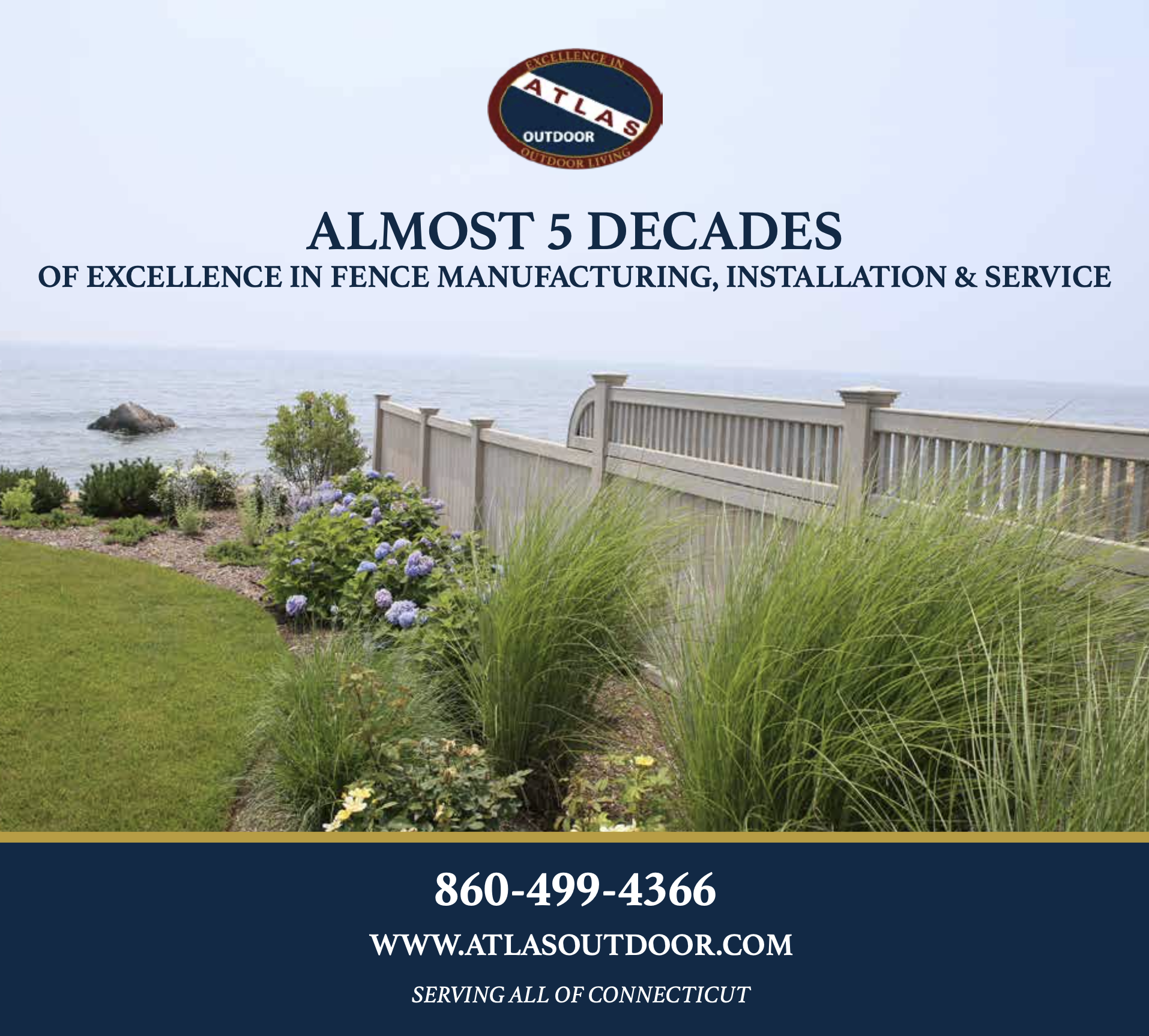 Atlas Outdoor fence manufacturing brand piece